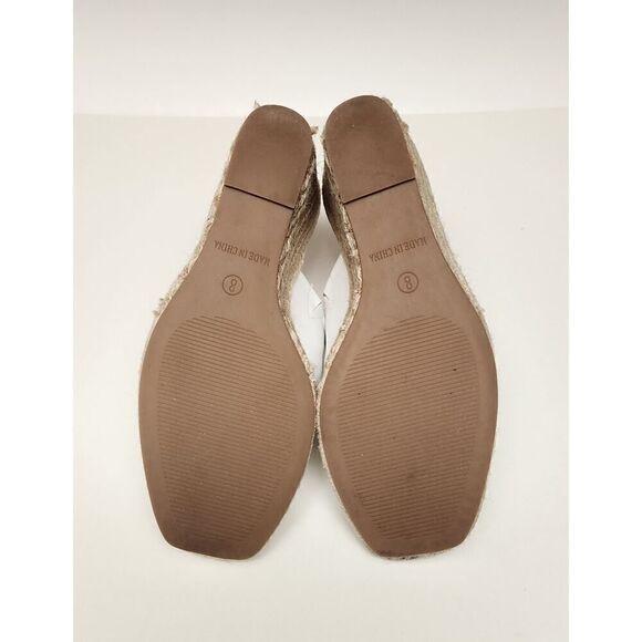 Steve Madden Women's White Urge Espadrille Wedge Heel Leather Sandals Size 8M - Picture 11 of 12